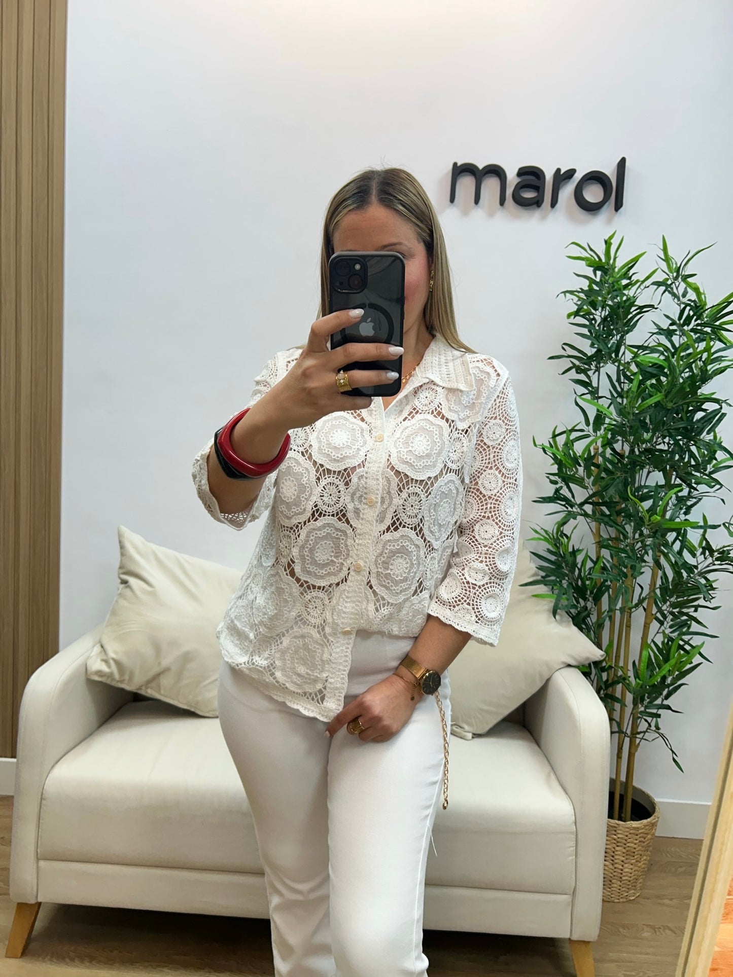 CAMISA CROCHET BLANCO