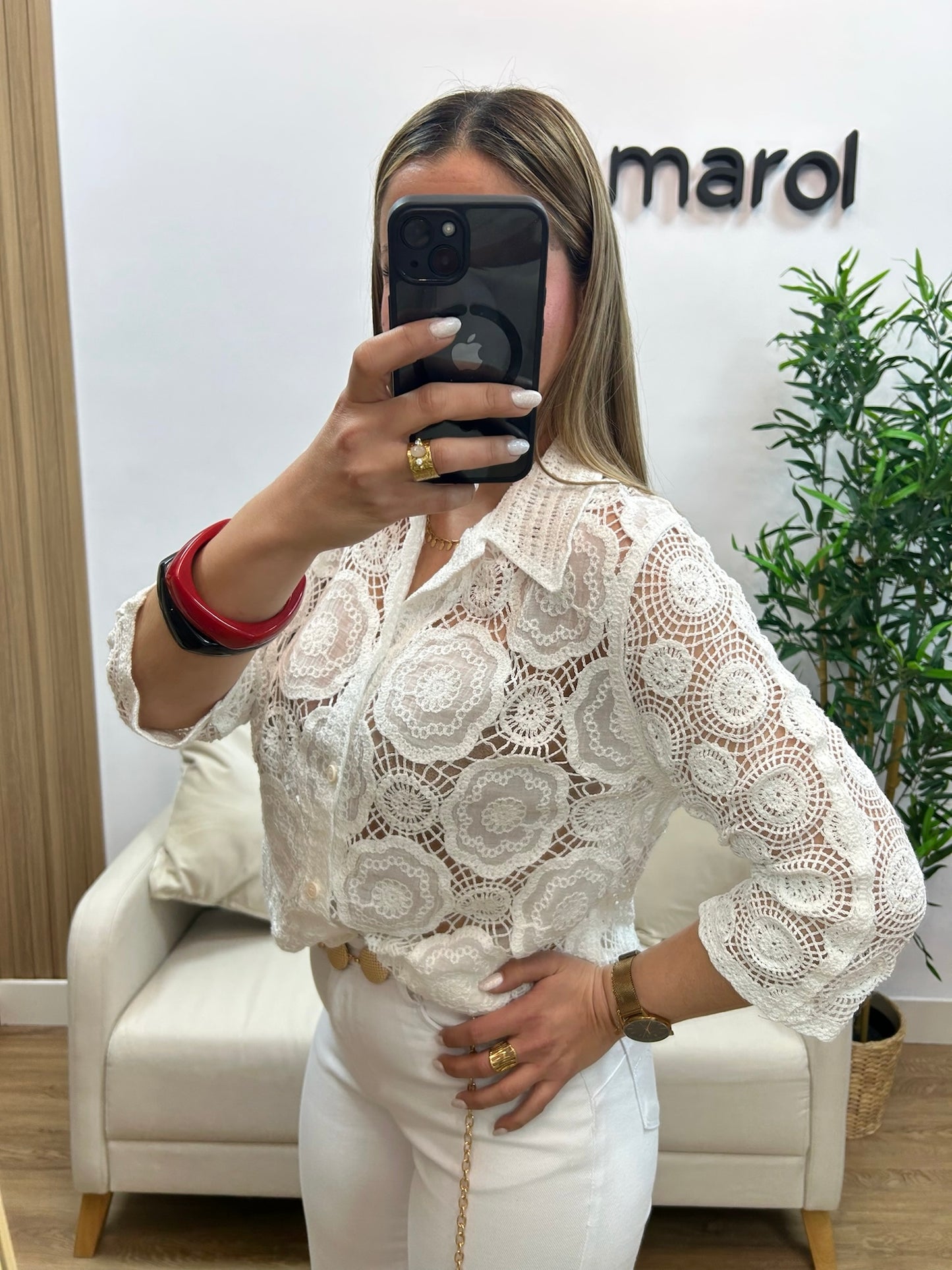 CAMISA CROCHET BLANCO