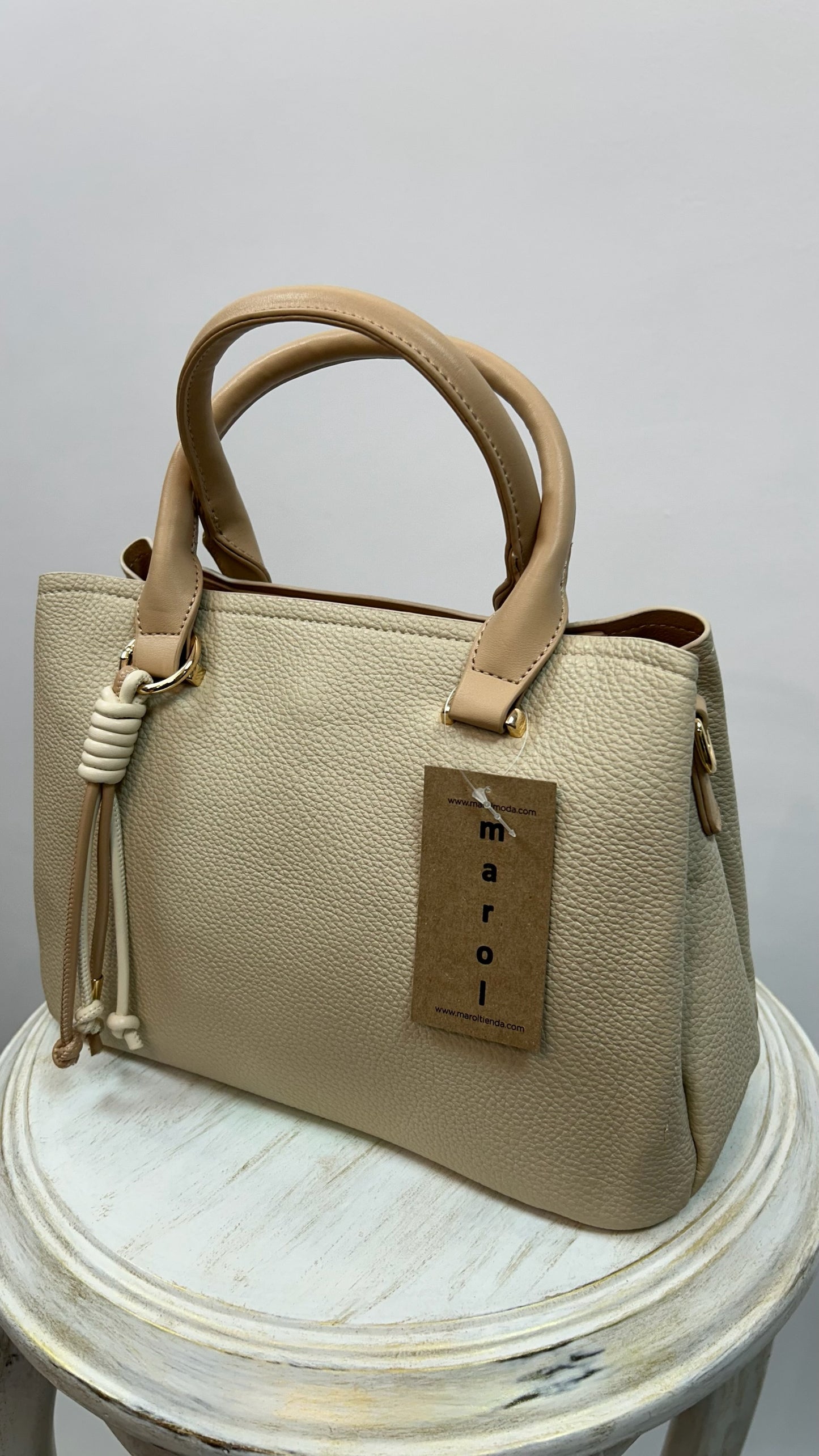 BOLSO TOTE COLGANTE CAMEL