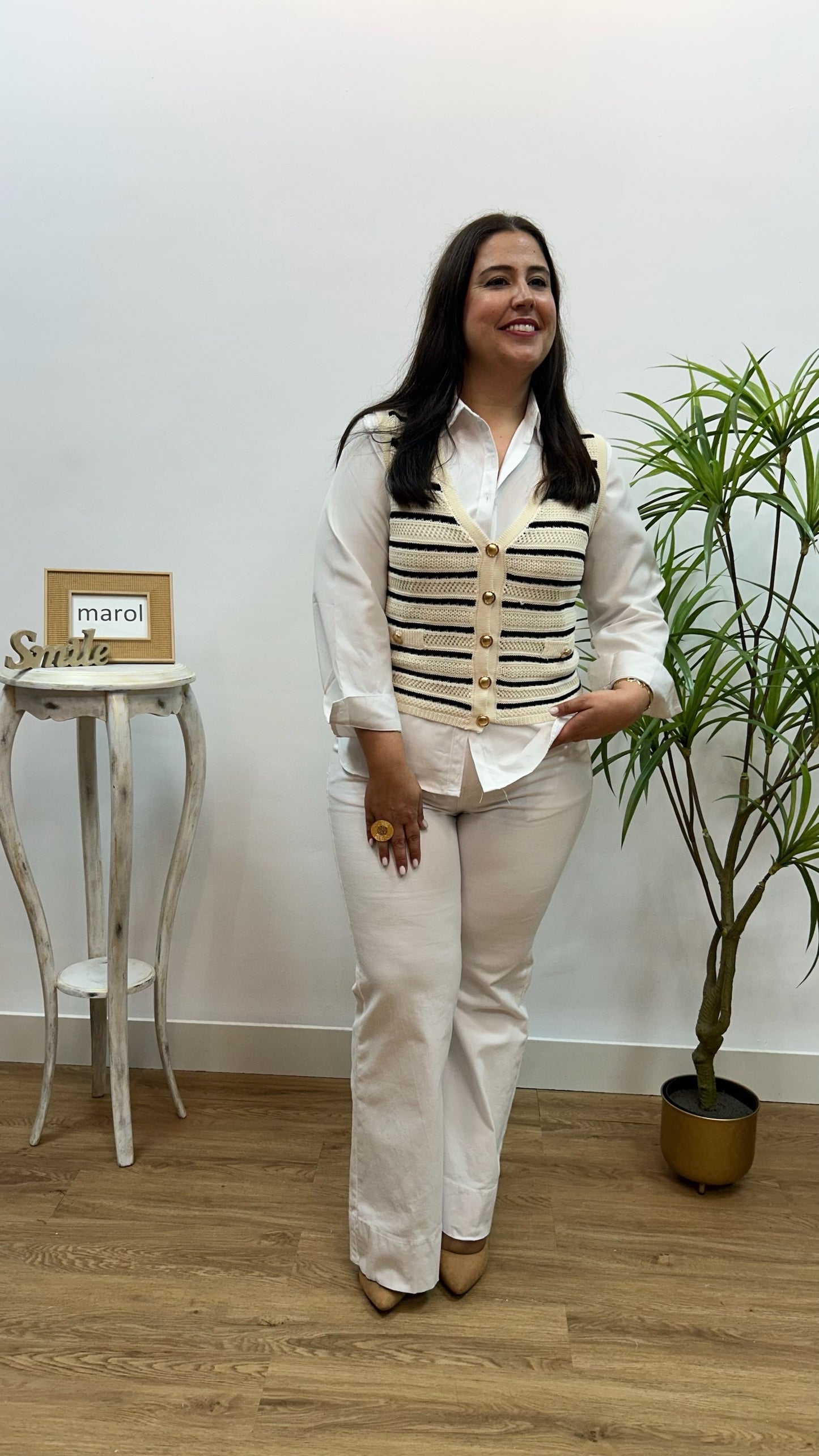 VAQUERO WIDE LEG BLANCO