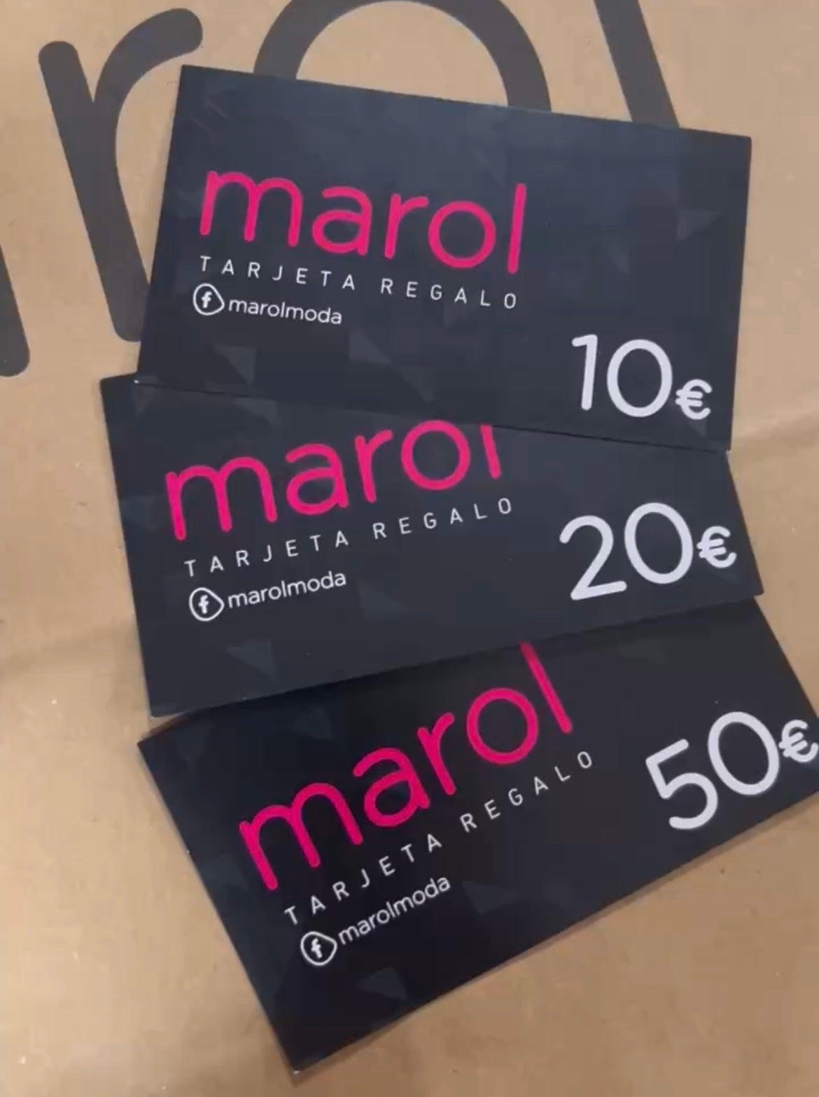 TARJETA DE REGALO MAROL