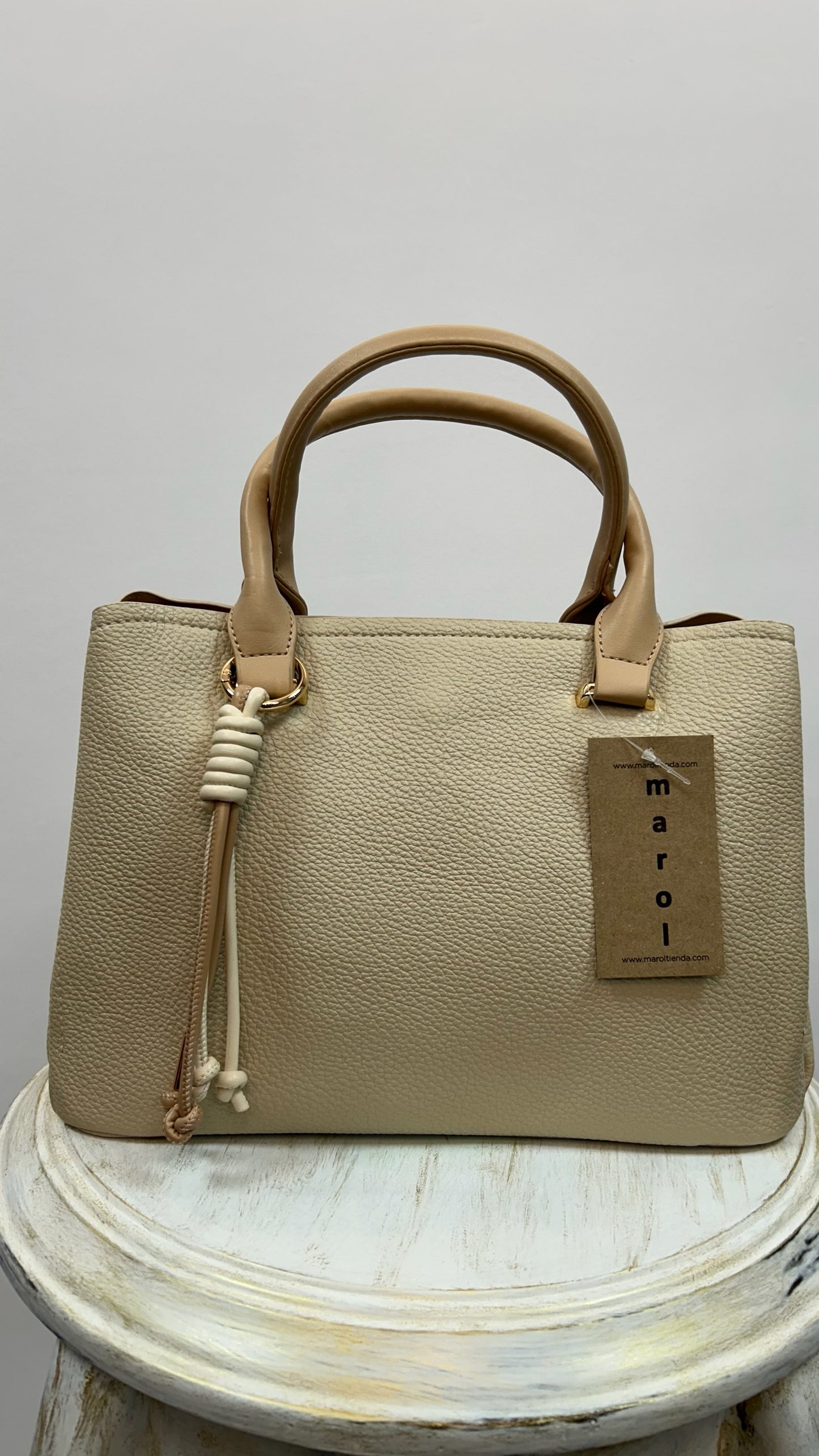 BOLSO TOTE COLGANTE CAMEL