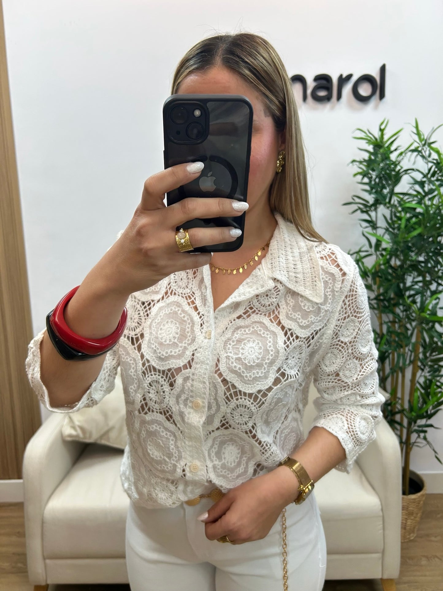 CAMISA CROCHET BLANCO